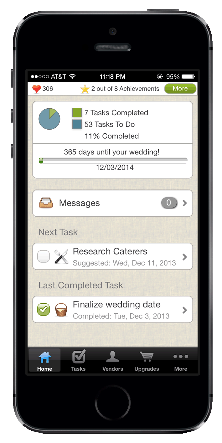 WeddingHappy wedding app screenshot