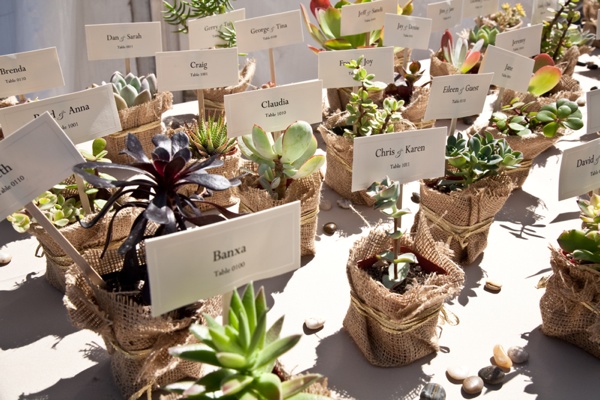 Guests' name cards and favors. Photo by Felici Photo.